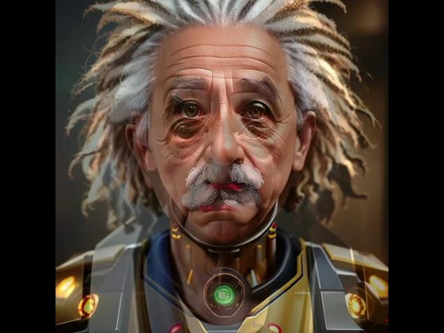 Albert Einstein AI visuals and audio free to use no copyright creative commons