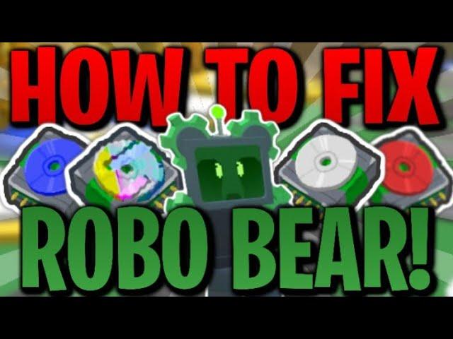 How to fix Robo bear! *2024* | Roblox bee swarm simulator