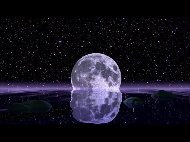 Motion Graphics Full Moon Animated Background Video