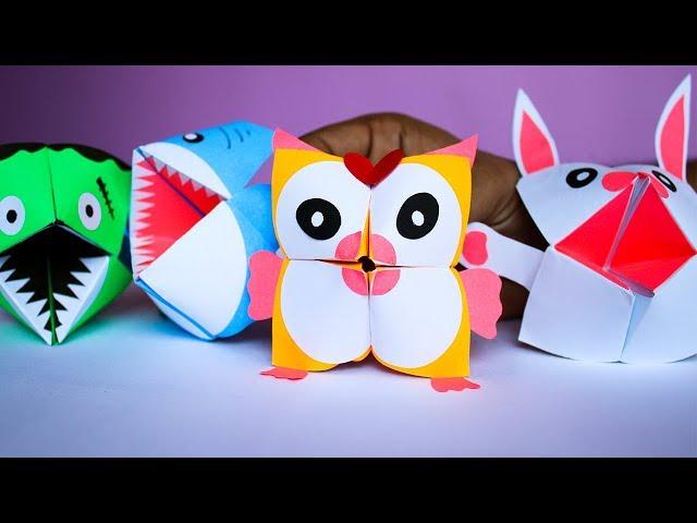 Paper Craft Ideas - origami animals- cootie catcher