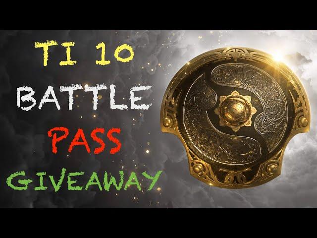 DOTA 2 BATTLE PASS 2020 GIVEAWAY | THE INTERNATIONAL 10 (TI10)