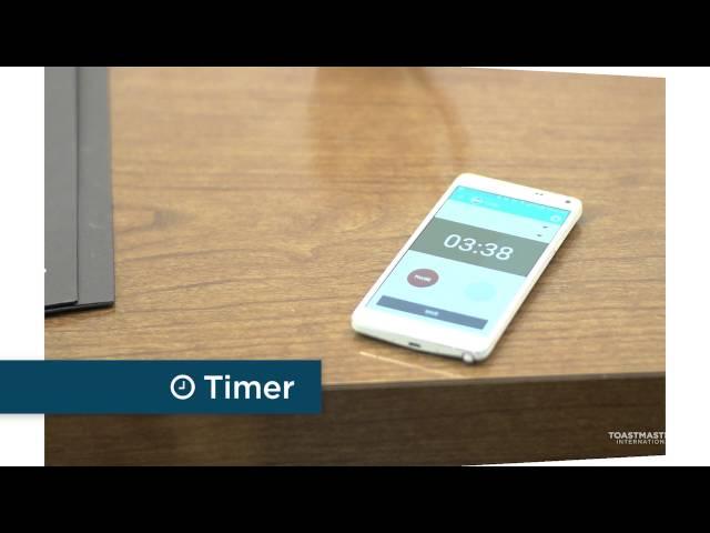 Toastmasters International Mobile App, Timer