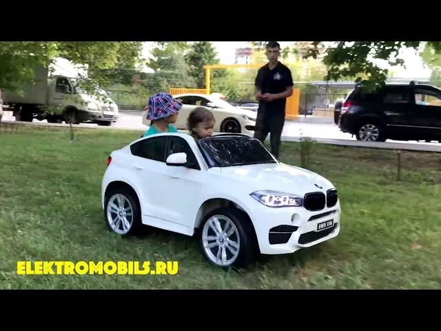 BMW X6 детский двухместный электромобиль