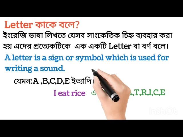 Letter কাকে বলে? what is letter? how many kinds of letter?