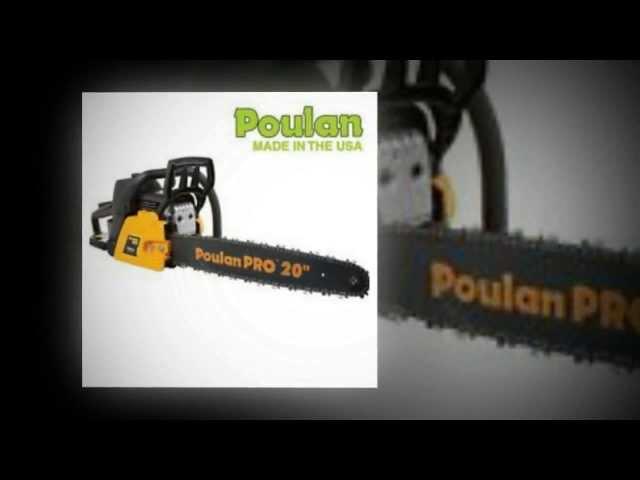 Poulan Pro PP5020AV 20 Inch 50cc 2 Stroke Gas Powered Chain Saw With Carrying Case