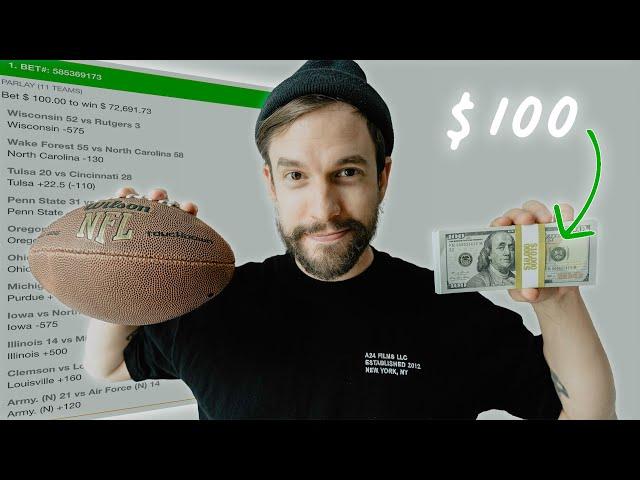 How I Turned $100 into $12k Overnight w/ Sports Betting | Absolute Beginner