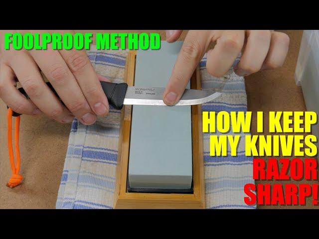 Foolproof Razor Sharp Blades EVERY Time - Simple Knife Sharpening Technique