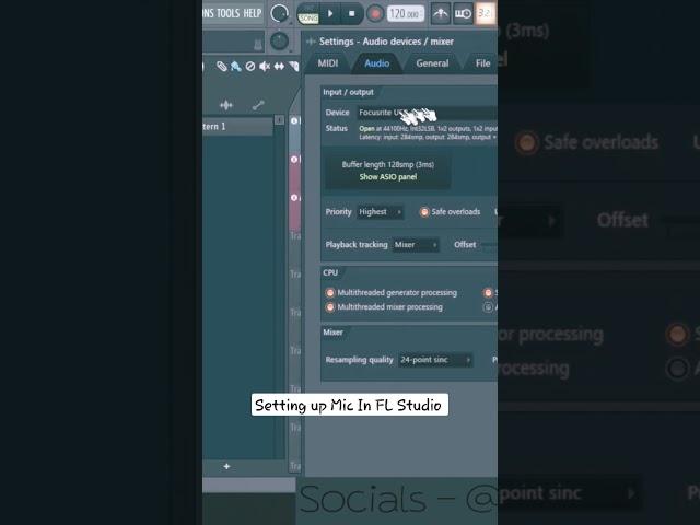 Setting up Mic in FL Studio