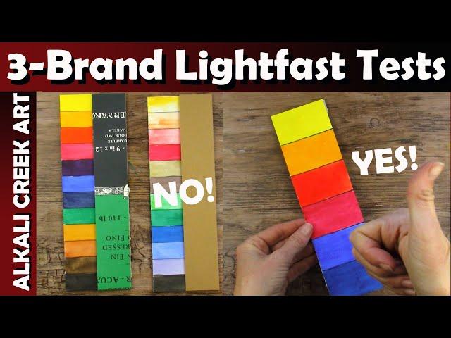 Comparing 3 DIFFERENT WATERCOLOR BRANDS for Lightfastness After 6 MONTHS - Plus 3 PAINTINGS!