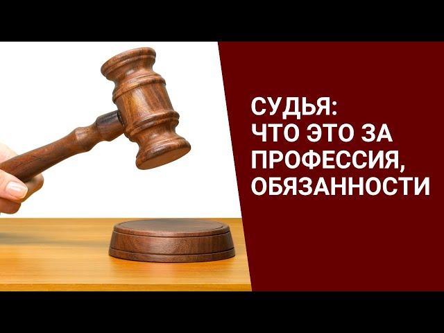 Судья: что это за профессия, обязанности