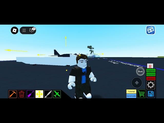 How to build a F-16 fighter jet in Roblox plane crazy