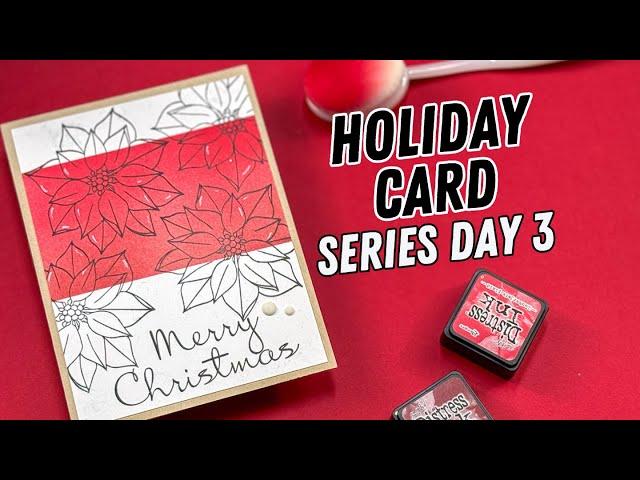 Clean & Simple but Colorful Christmas Card | Holiday Card Series Day 3