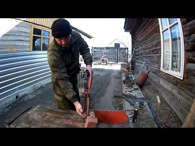 Плуг для мотоблока.Доводим до ума.Делаем прицепное.Испытания.