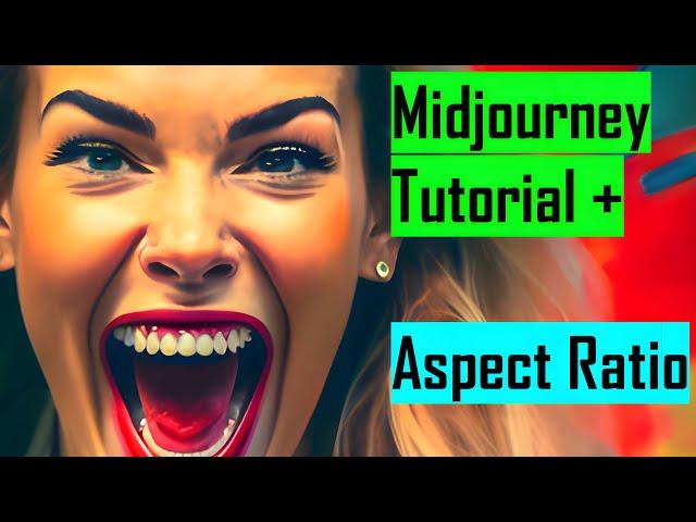 Midjourney AI Tutorial and How to change aspect Ratio Midjourney