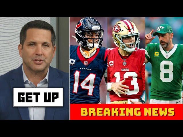 GET UP | Adam Schefter BREAKING: Stefon Diggs to Cowboys, Brock Purdy to Steelers, Rodgers to Giants