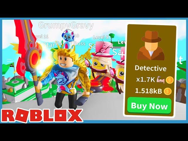 Buying The Detective Class & New Sabers in Roblox Saber Simulator