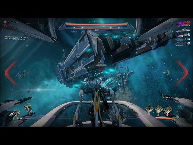 Warframe: Railjack gameplay 2021! Railgun SNIPE!