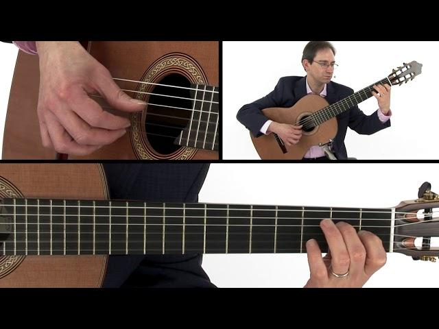 Beginner Classical Guitar Lesson - Aguado Arpeggio Etude Performance