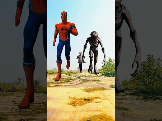 monster attack to spiderman cartoon vfx video #animation #vfx #monster #cartoon #sigma #spiderman