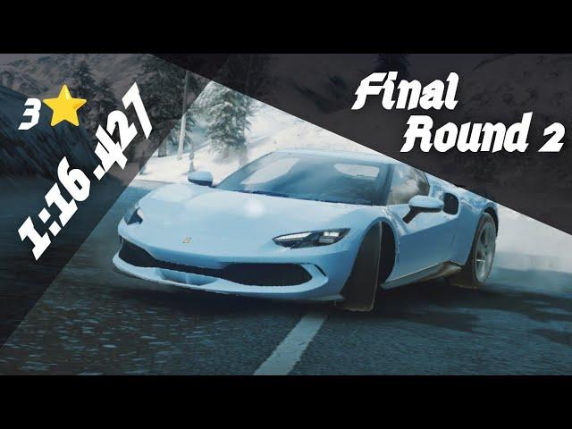 3⭐ - 1:16.427 | Ferrari 296 GTB Grand Prix - Final Round 2 [ Slippery When Icy ] - Asphalt 9