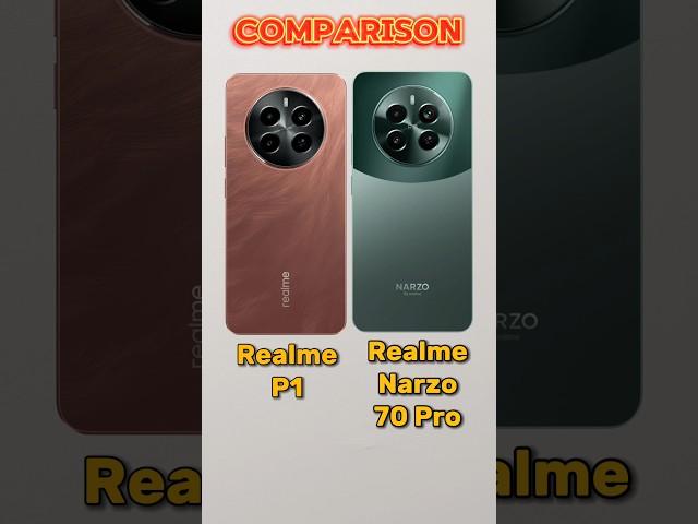 Realme P1 vs Realme Narzo 70 Pro #shorts #comparison #tech