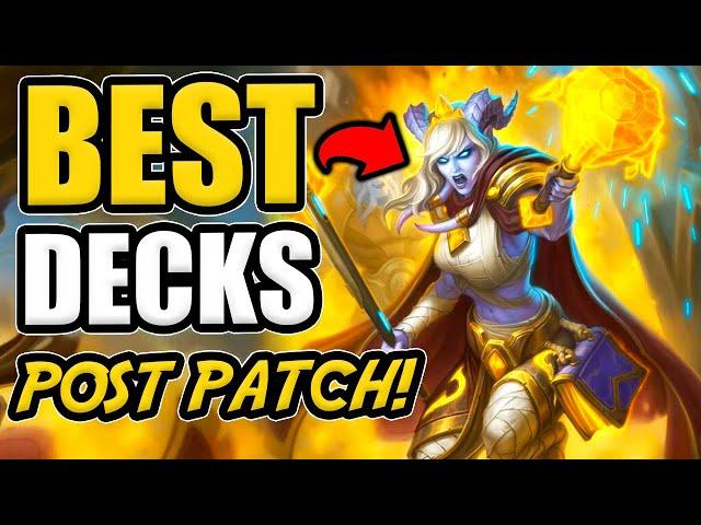 TOP 3 MOST POPULAR DECKS! | Post Patch | Hearthstone The Great Dark Beyond