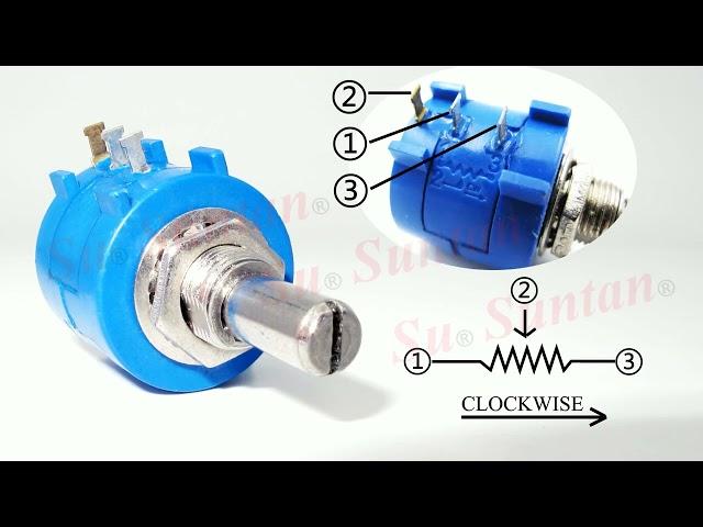 SUNTAN Precision Multiturn Wirewound Potentiometer - TSR-3590 for fine-tuning equipment