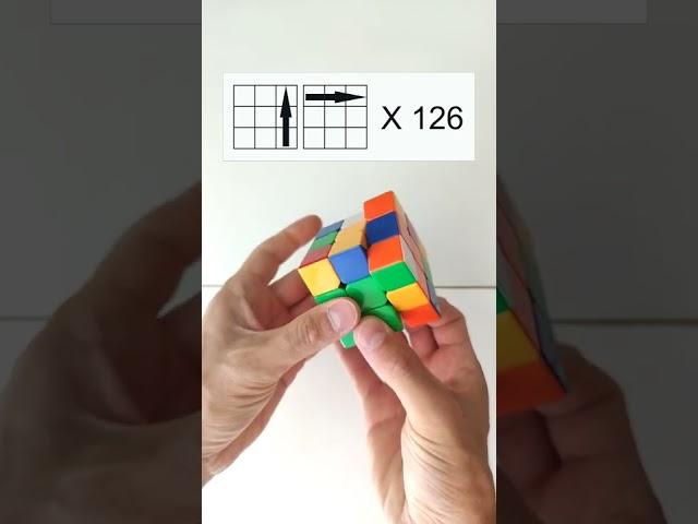 Solve a Rubik's Cube in 126 moves