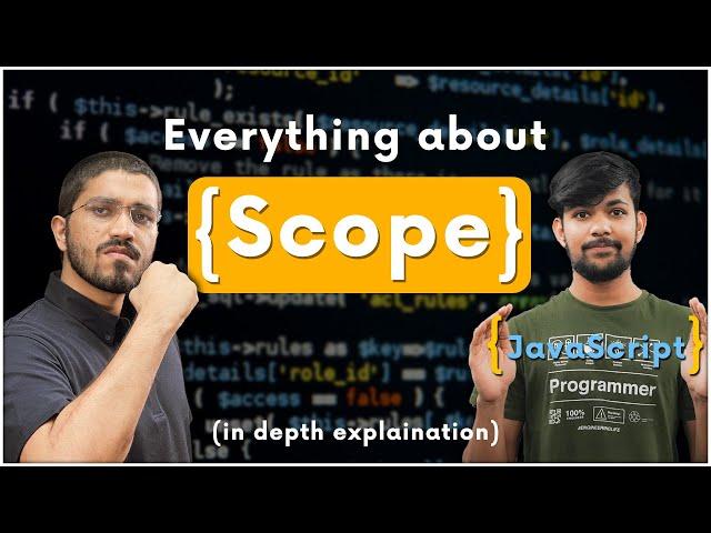 Web Development Course | Scope in Javascript | In Depth