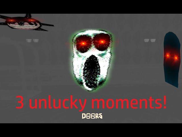 3 unlucky moments in roblox doors! (ft crappy laptop)