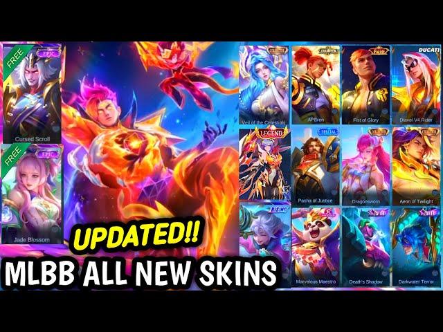 ALL 30 UPCOMING NEW SKIN & EVENT (RELEASE DATE) IN MOBILE LEGENDS 2024 - MLBB