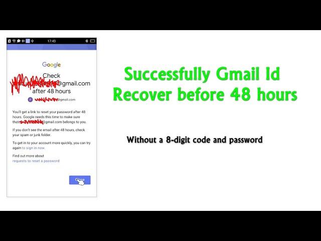 Gmail recovery without password and without an 8-digit backup code in mobile part-2