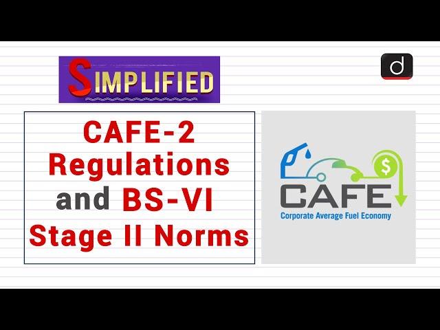 CAFE-2 Regulations and BS-VI Stage II Norms : Simplified