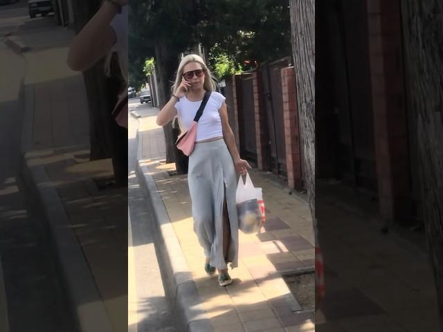 Beautiful street fashion girl #style#barbie#shorts#outfit#body#summer#nobra#model#dress
