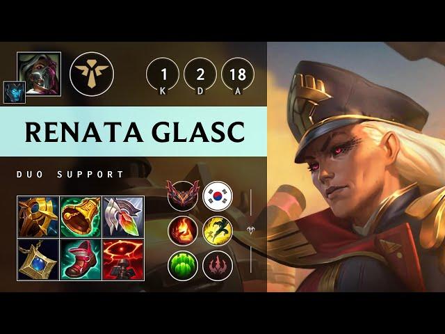 Renata Glasc Support vs Senna - KR Grandmaster Patch 14.18