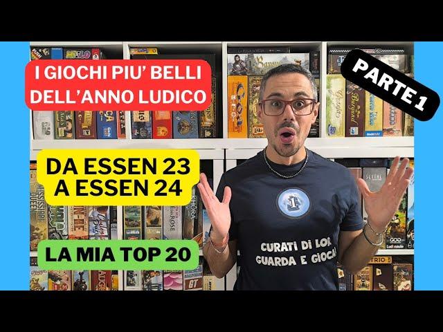 TOP 20 dell'anno ludico (Parte 1) - Facciamo il punto!