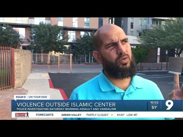 Violence outside Islamic Center of Tucson caught on camera