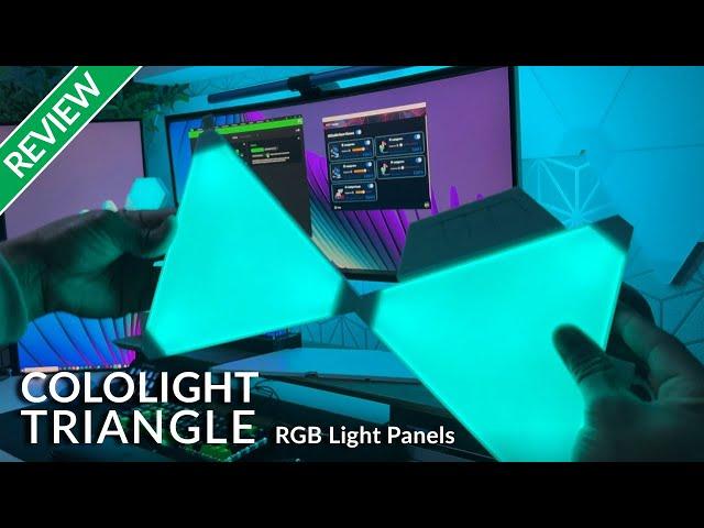 NEW Cololight Triangle Unboxing Setup Review | Works with RAZER Chroma | Better than NANOLEAF?