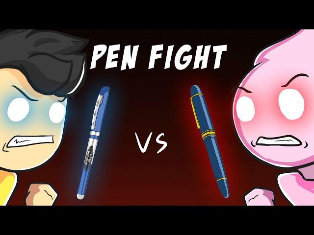 PEN FIGHT Ft. PUFF TALKS @PuffTalks  | ANIMATION STORY | RG BUCKET LIST