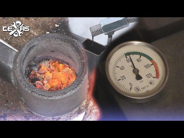 Heating without GAS AND WOOD! TESTING THE BURNER on WASTE OIL!