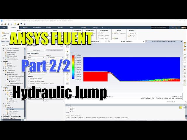  #Ansys Fluent Tutorial | Hydraulic Jump Tutorial | Part 2/2