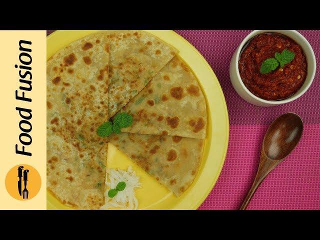 Mooli ka paratha with Kashmiri Lal mirch ki chutni recipe by Food Fusion