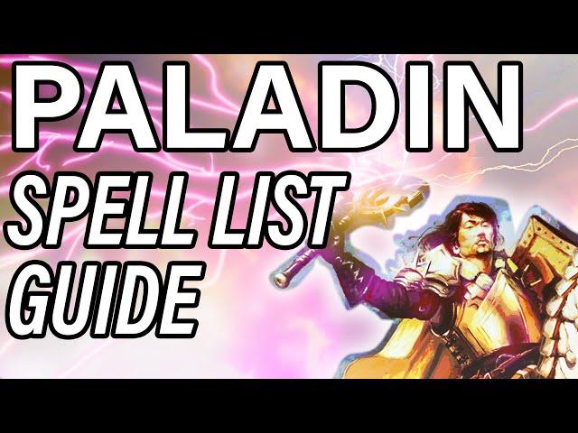 Davvy's D&D 5e Paladin Spell List Guide