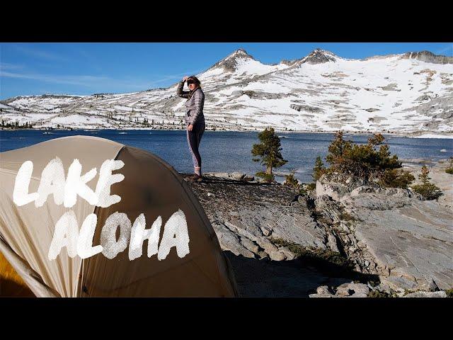 Hiking 11 miles to Lake Aloha (Desolation Wilderness)