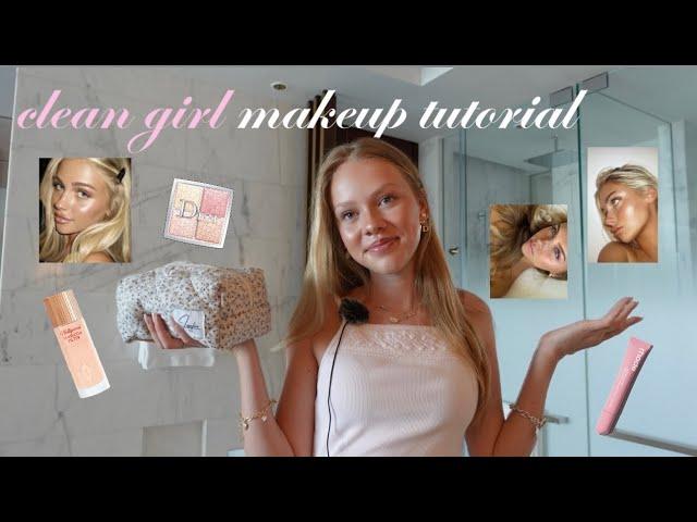 makeup tutorial(clean girl makeup)