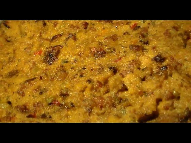 The Best Cornbread Stuffing Recipe: Southern Cornbread Dressing With Gizzards