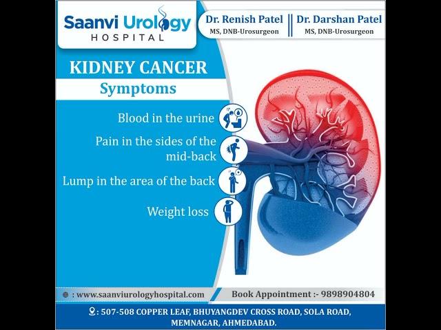 KIDNEY CANCER Symptoms | Dr. Renish Patel Urologist | Dr. Darshan Patel Top Urologist Doctor