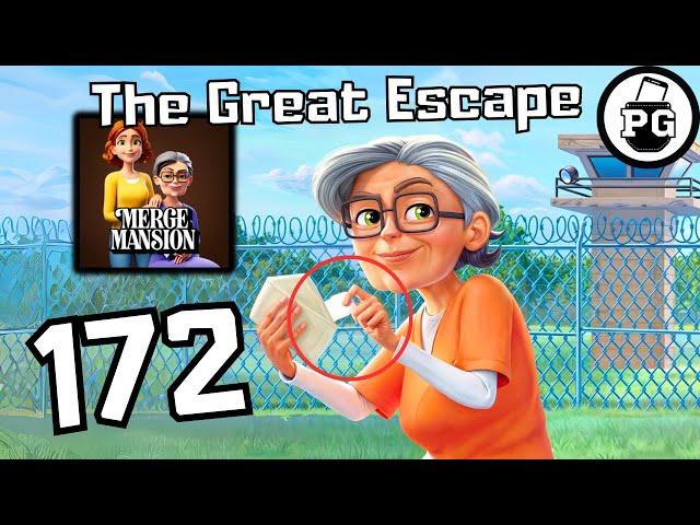 The Great Escpae Special Event ( Help Grandma )  Merge Mansion - Gameplay Walkthrough |Part 172|