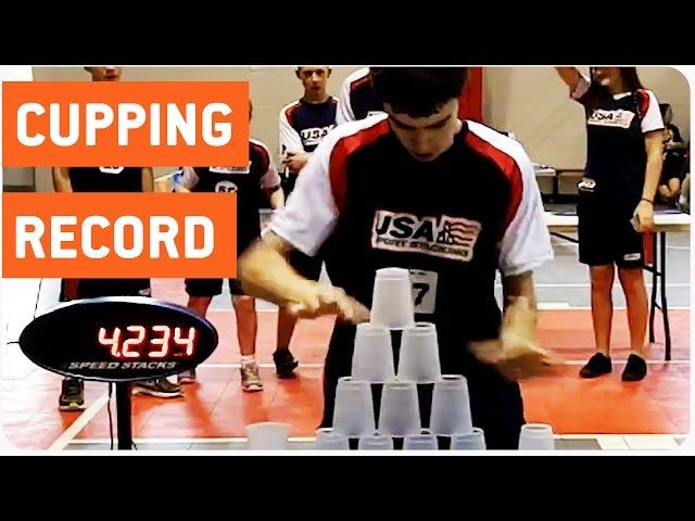 Fastest Cup Stacker Sets New World Record | Cup Stacking