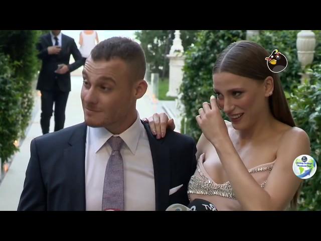 #serenaysarikaya  #kerembursin   at #fahriyeburakevleniyor  interview with English subtitles 